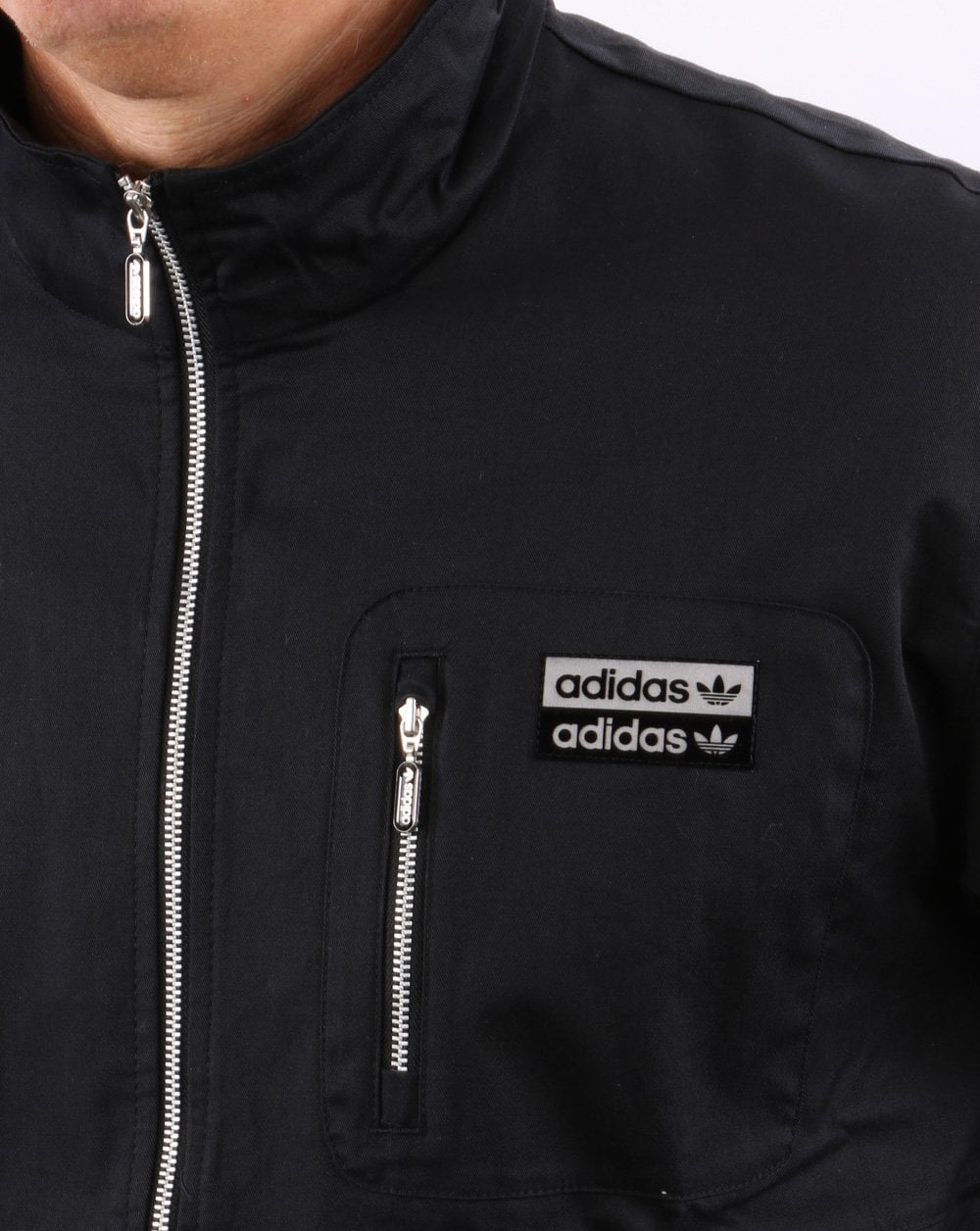 Adidas Originals Cotton Twill Jacket Black