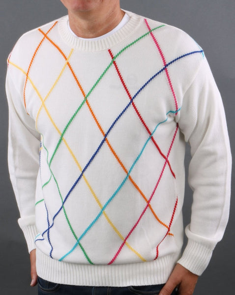 Benetton Knit White United Colours Diamond
