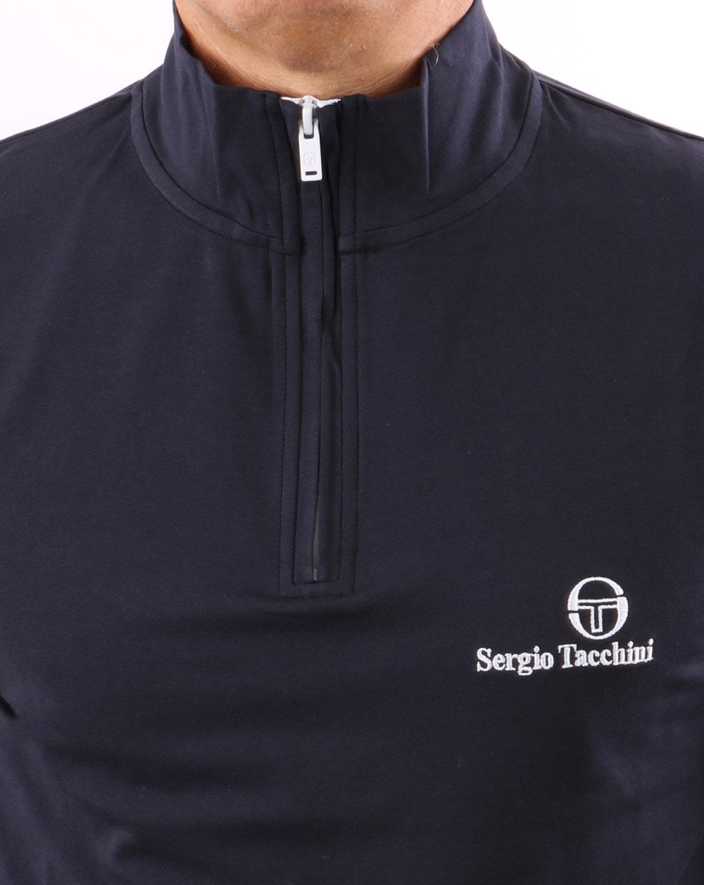Sergio Tacchini 1/4 Zip Long Sleeve Top Navy