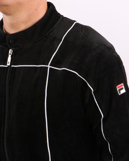 Fila Vintage Terrinda Velour Track Top Black/white
