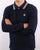Fila Vintage Tipped LS Polo Shirt Navy/white