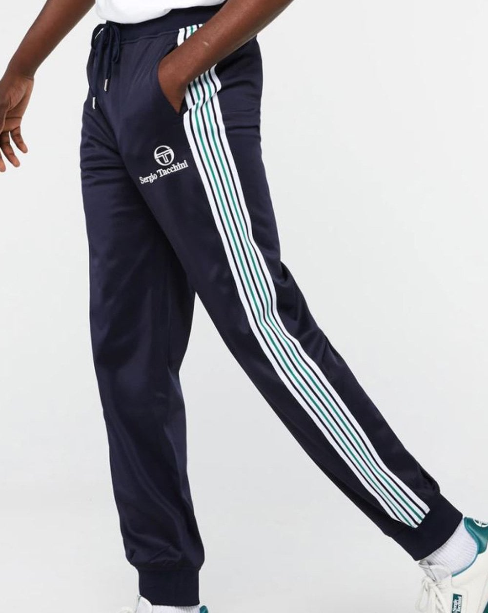 Sergio Tacchini Wilander Track Pants Navy/white/green