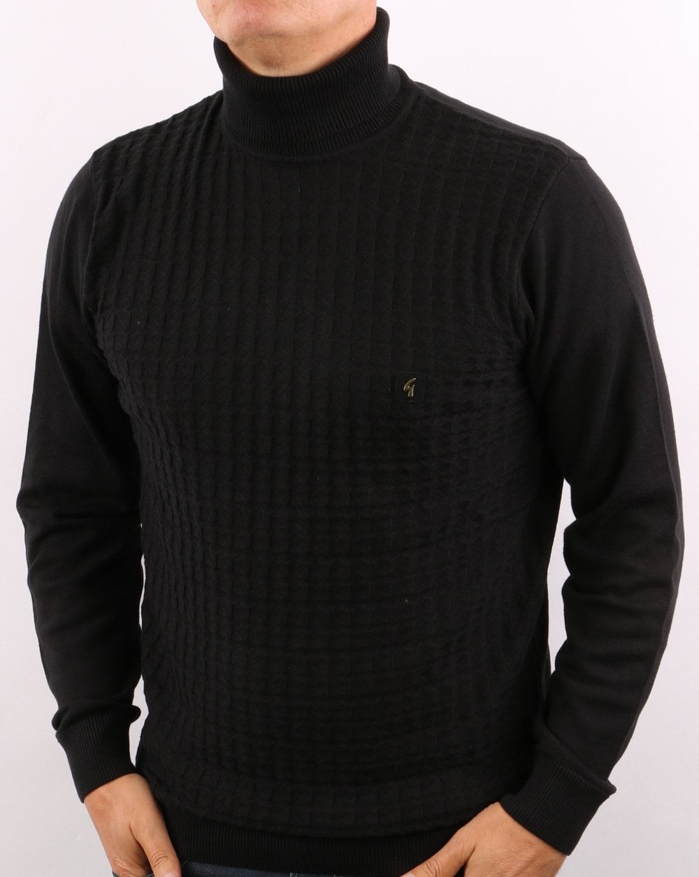 Gabicci Vintage Pacino Roll Neck Black