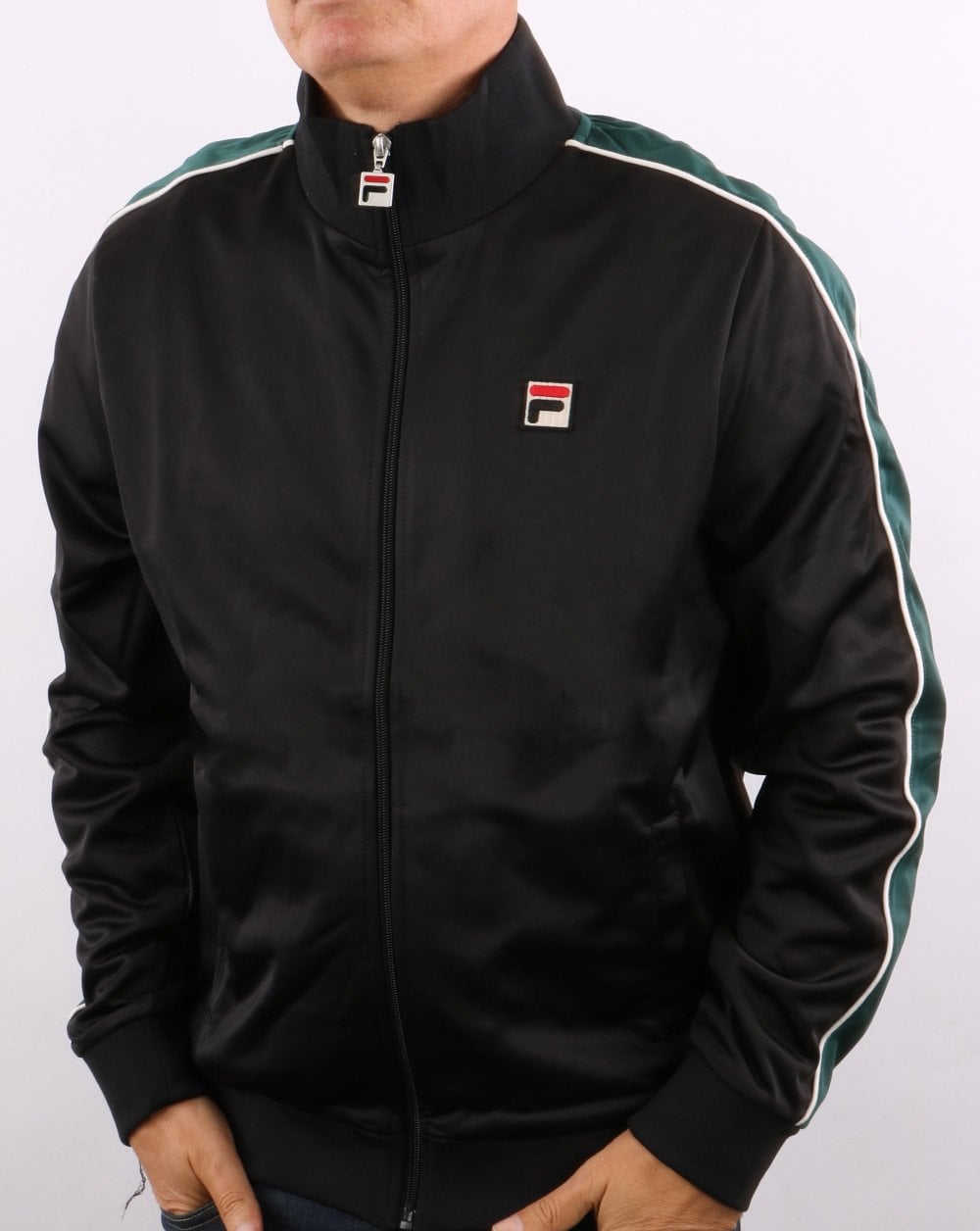 Fila Vintage Wicks Track Top Black/Green
