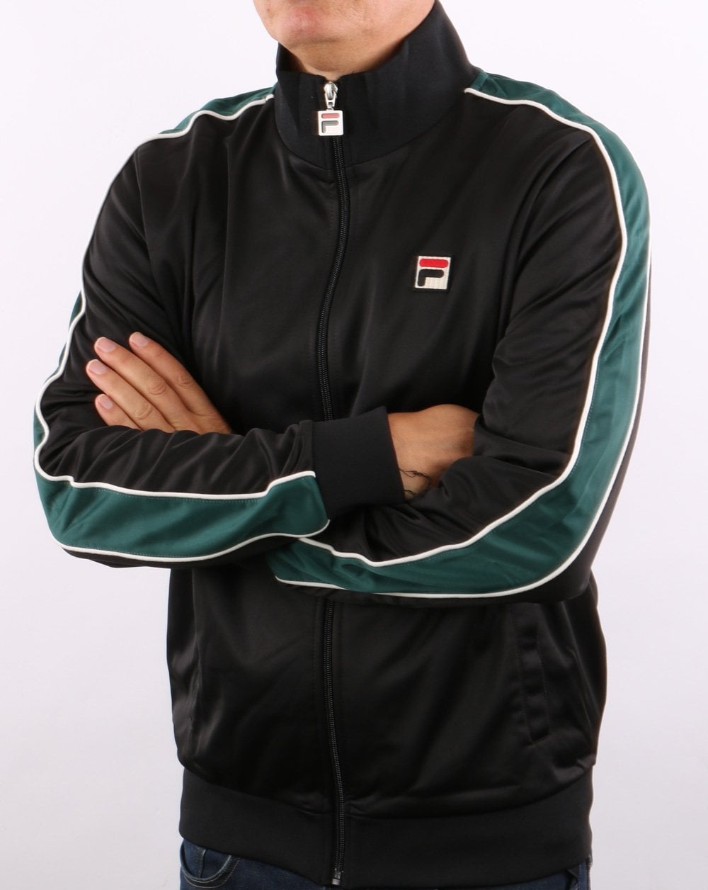 Fila Vintage Wicks Track Top Black/Green
