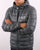 EA7 Core Logo Down Hooded Jacket Charcoal Grey