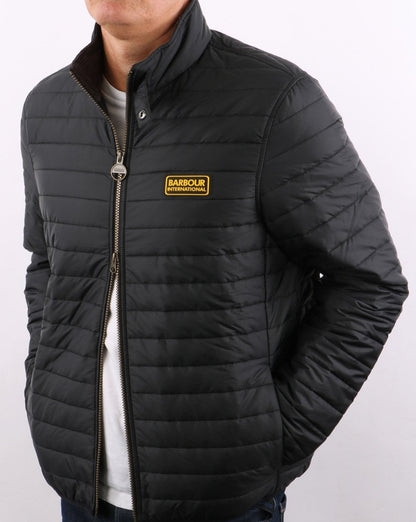 Barbour International Mind Quilt Jacket Black
