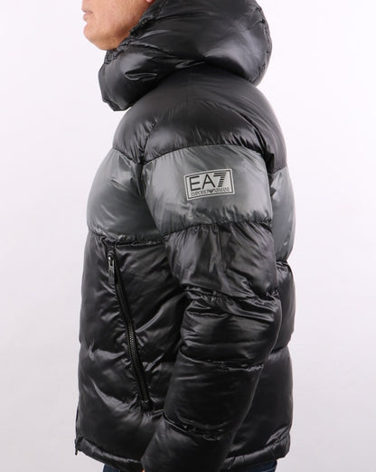 EA7 Puffer Jacket Black/Grey