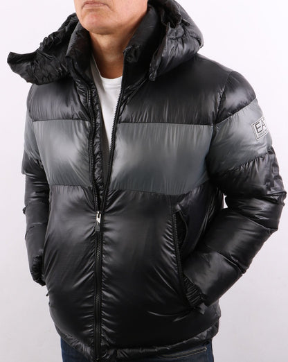 EA7 Puffer Jacket Black/Grey