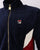 Fila Vintage Lane Velour Track Top Navy/Dark Red
