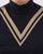 Ska & Soul Twin V Roll Neck Navy