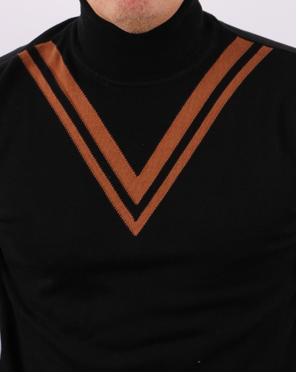 Ska & Soul Twin V Roll Neck Black