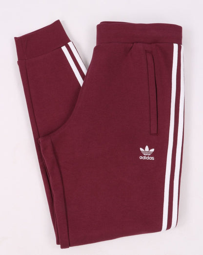 Adidas Originals 3 Stripe Joggers Crimson