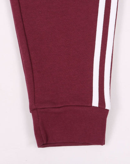 Adidas Originals 3 Stripe Joggers Crimson