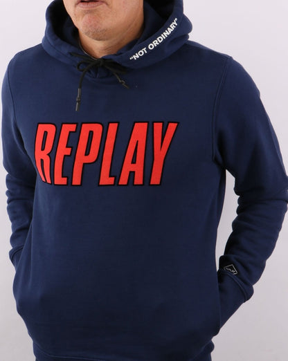 Replay Hoodie Navy