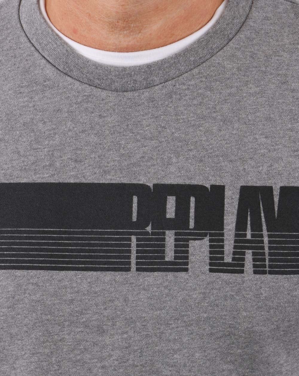 Replay Logo Sweatshirt Grey