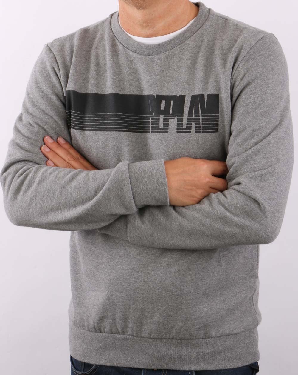 Replay Logo Sweatshirt Grey