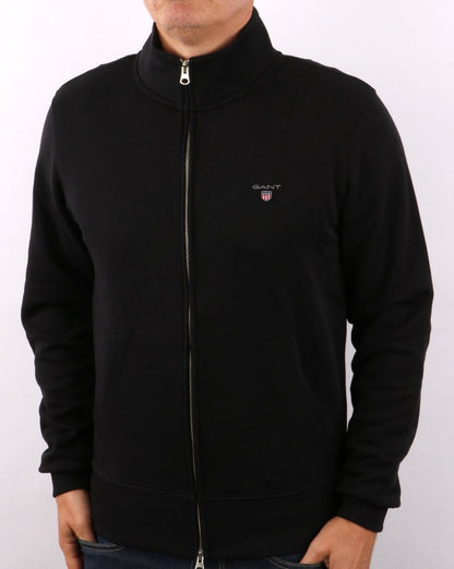 Gant Original Full Zip Track Top Black