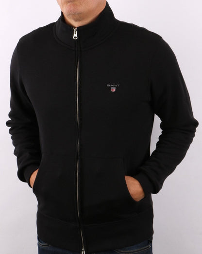 Gant Original Full Zip Track Top Black