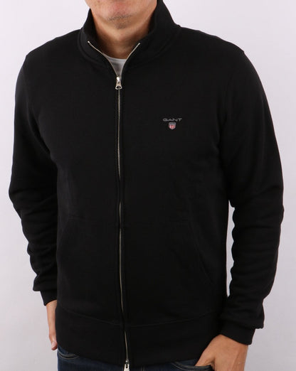 Gant Original Full Zip Track Top Black
