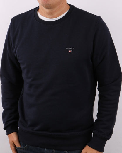 Gant Original Crew Neck Sweat Navy