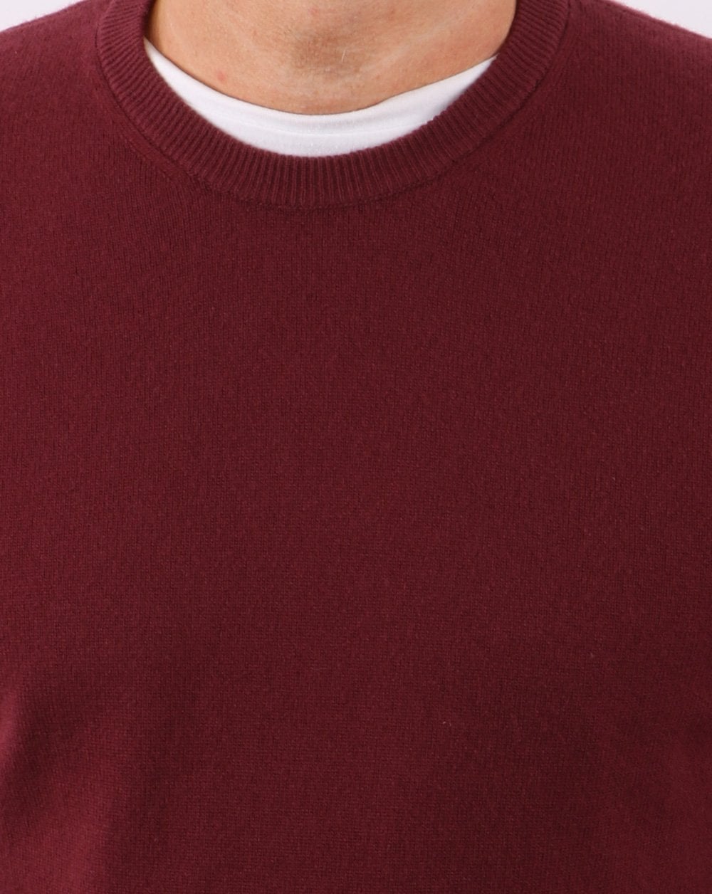 Benetton Merino Wool Jumper Burgundy
