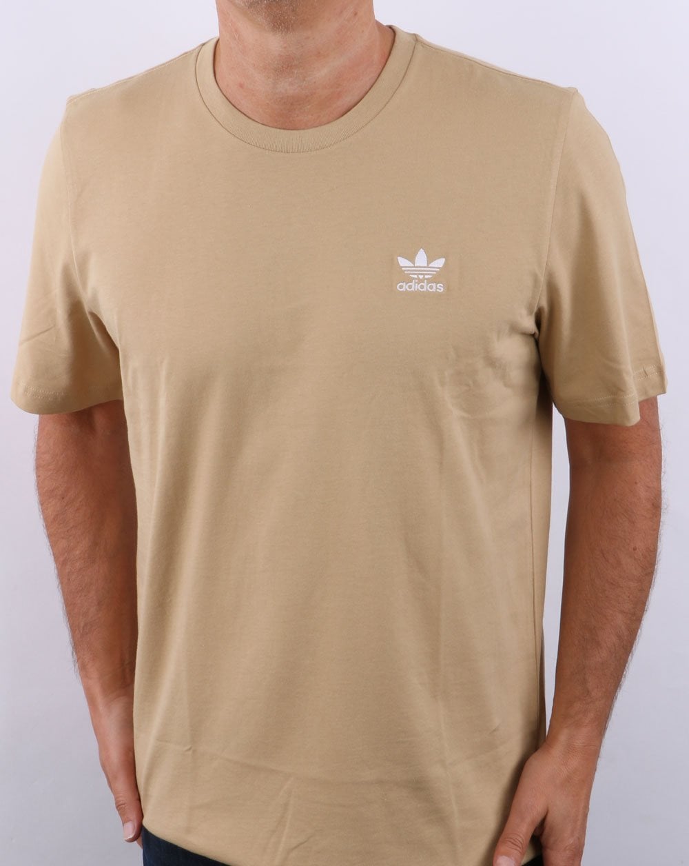 Adidas Originals Essential T Shirt Beige Tone