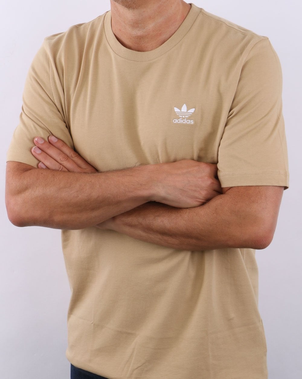 Adidas Originals Essential T Shirt Beige Tone
