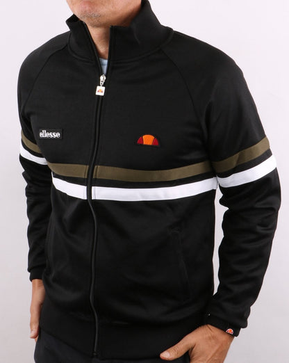 Ellesse Rimini Track Top Black/Khaki/White