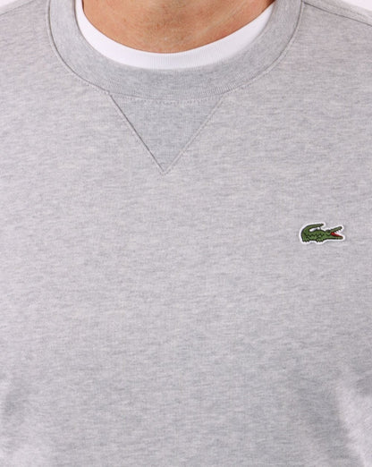 Lacoste Crew Neck Sweatshirt Silver Chine