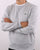 Lacoste Crew Neck Sweatshirt Silver Chine
