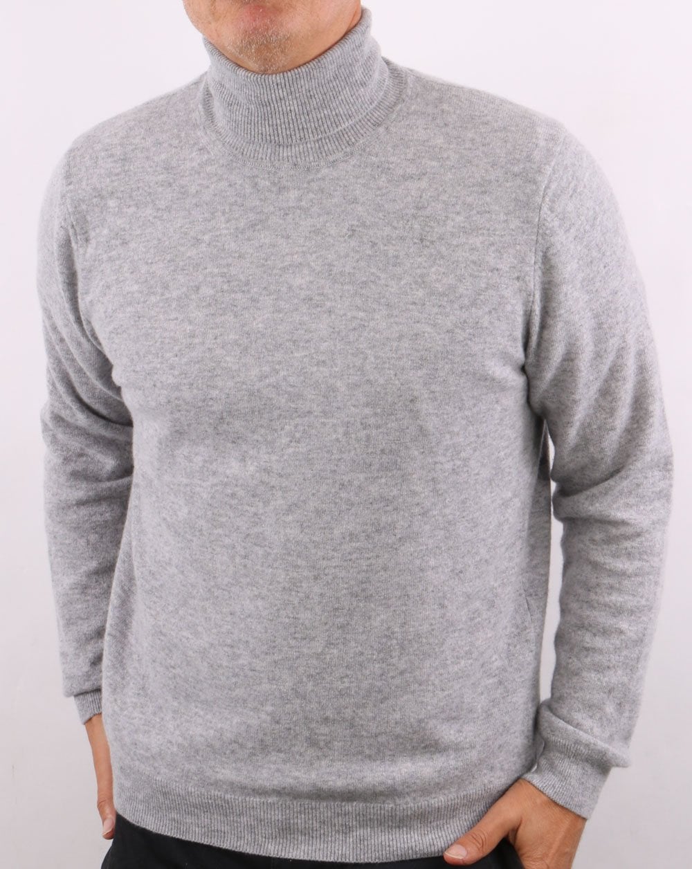 Benetton Turtle Neck Jumper Grey