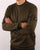 Lyle And Scott Tricot Crew Neck Sweatshirt Olive