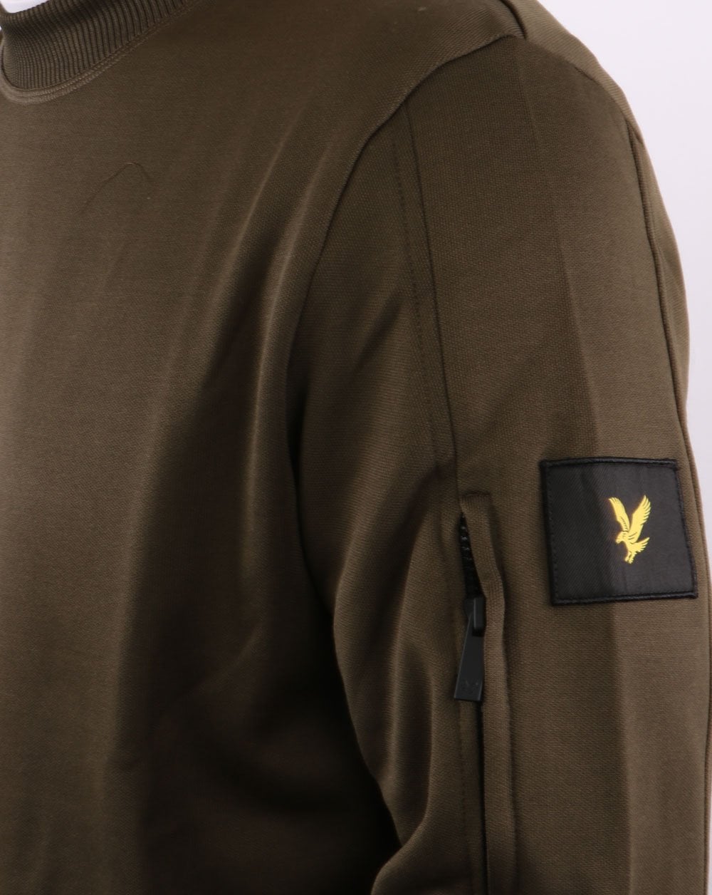 Lyle And Scott Tricot Crew Neck Sweatshirt Olive