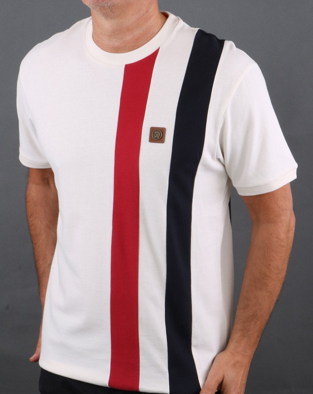 Trojan Stripe T-shirt Cream