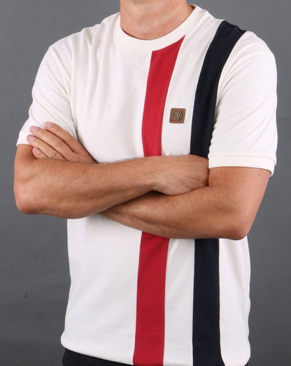Trojan Stripe T-shirt Cream
