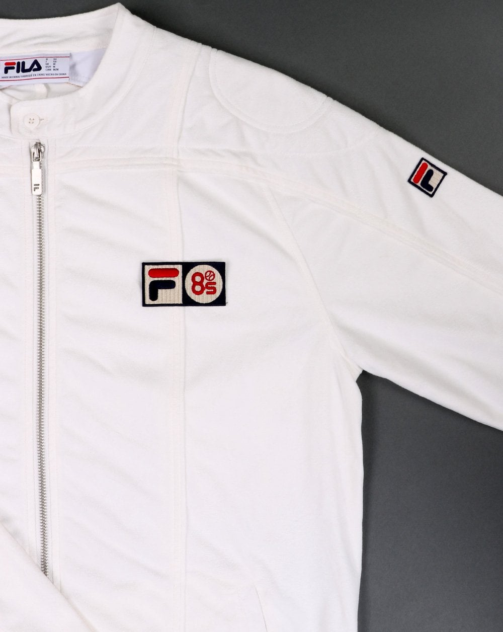 Fila Vintage Terrinda Mk3 Pro Badged Track Top Ice White