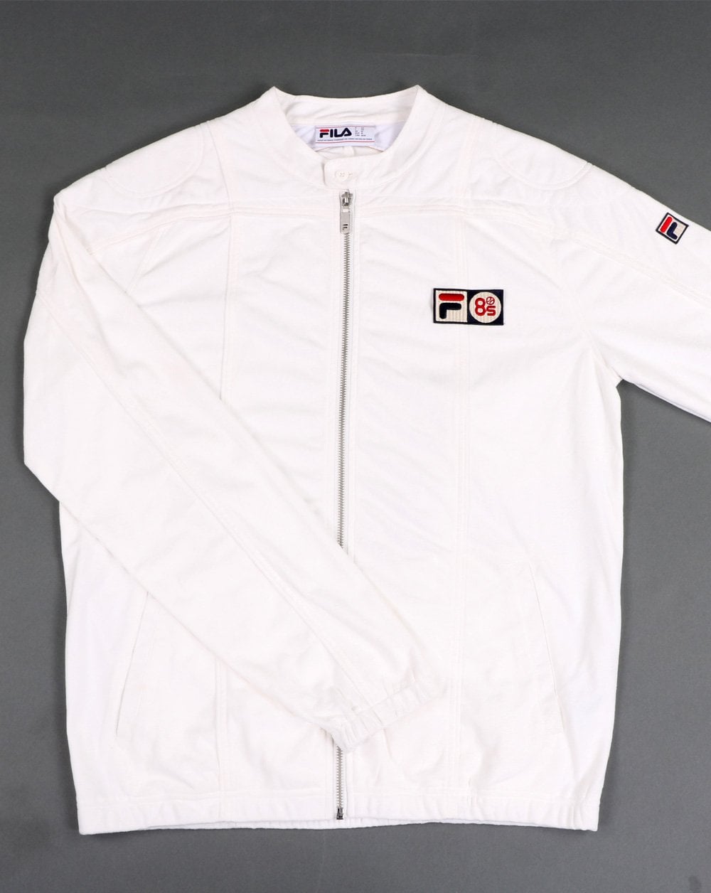 Fila Vintage Terrinda Mk3 Pro Badged Track Top Ice White