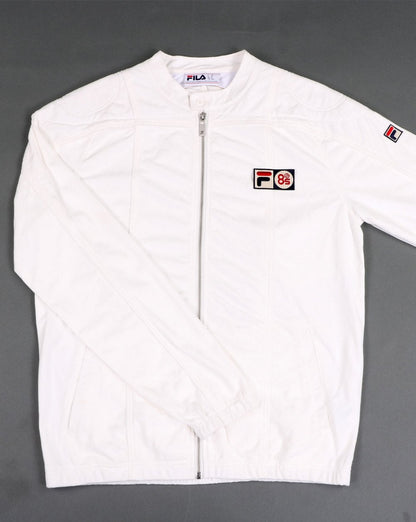 Fila Vintage Terrinda Mk3 Pro Badged Track Top Ice White
