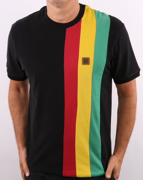 Trojan Stripe T-shirt Black