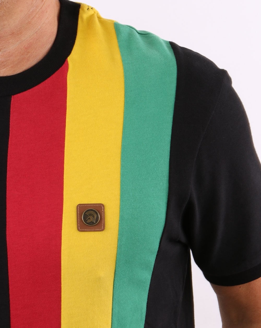 Trojan Stripe T-shirt Black
