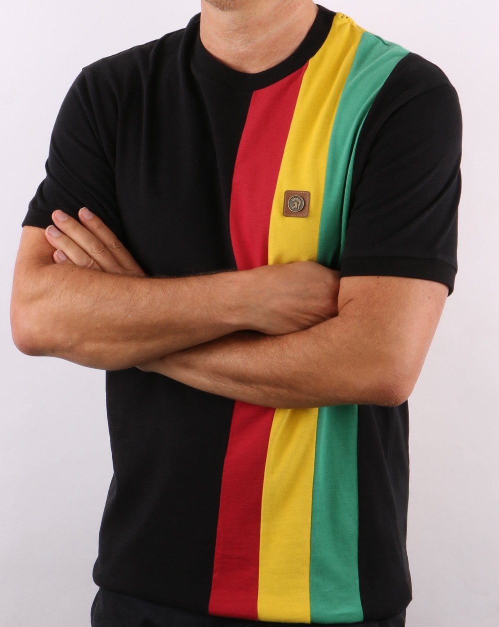 Trojan Stripe T-shirt Black