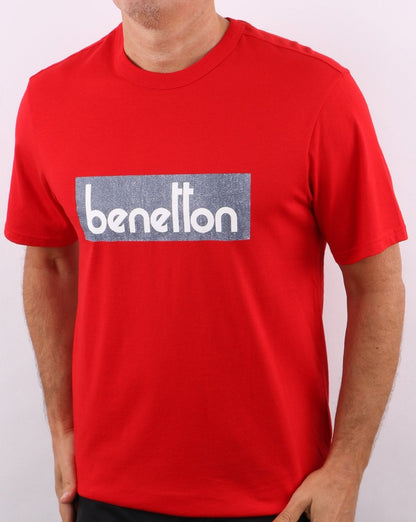 Benetton Classic Logo T-shirt Red