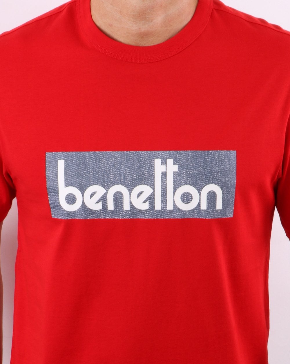 Benetton Classic Logo T-shirt Red