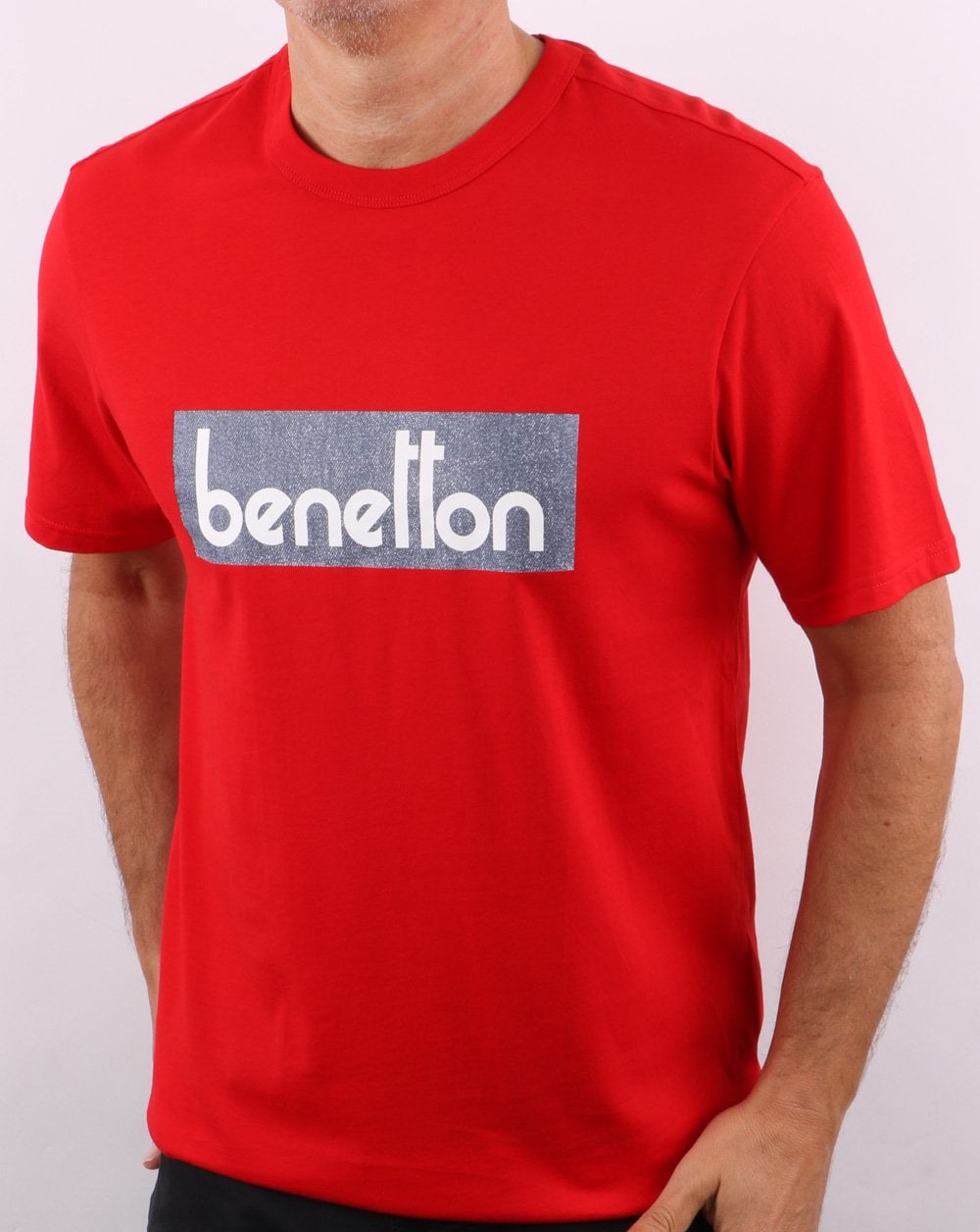 Benetton Classic Logo T-shirt Red