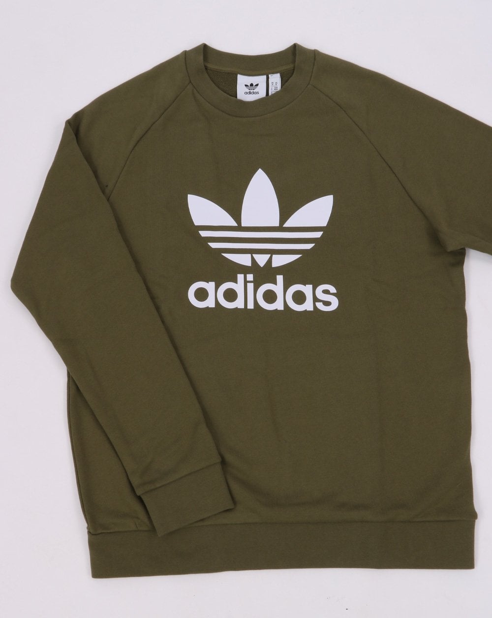 Adidas Originals Trefoil Crew Sweat Khaki