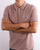 Pretty Green Tipped Polo Dusk Pink
