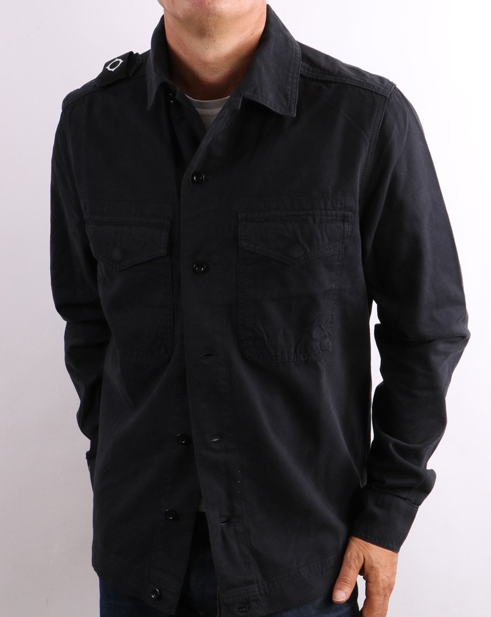 Ma.strum Two Pocket Gd Overshirt Dark Navy