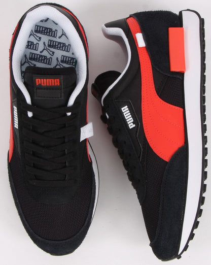 Puma Future Rider Vintage Trainers Black/Red