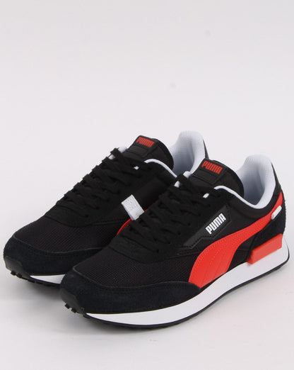 Puma Future Rider Vintage Trainers Black/Red